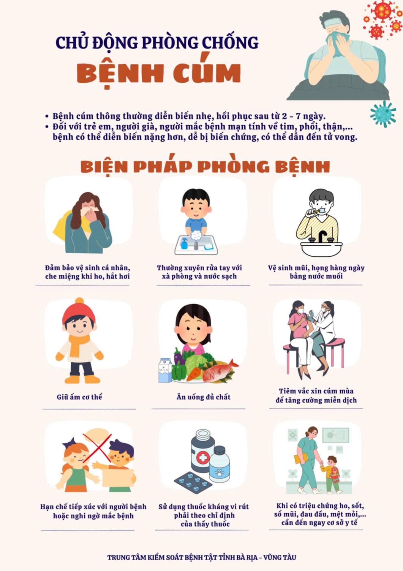 Tuyên truyền đến PH về bệnh cúm mùa và cách phòng tránh cho trẻ Tuyên truyền đến PH về bệnh cúm mùa và cách phòng tránh cho trẻ